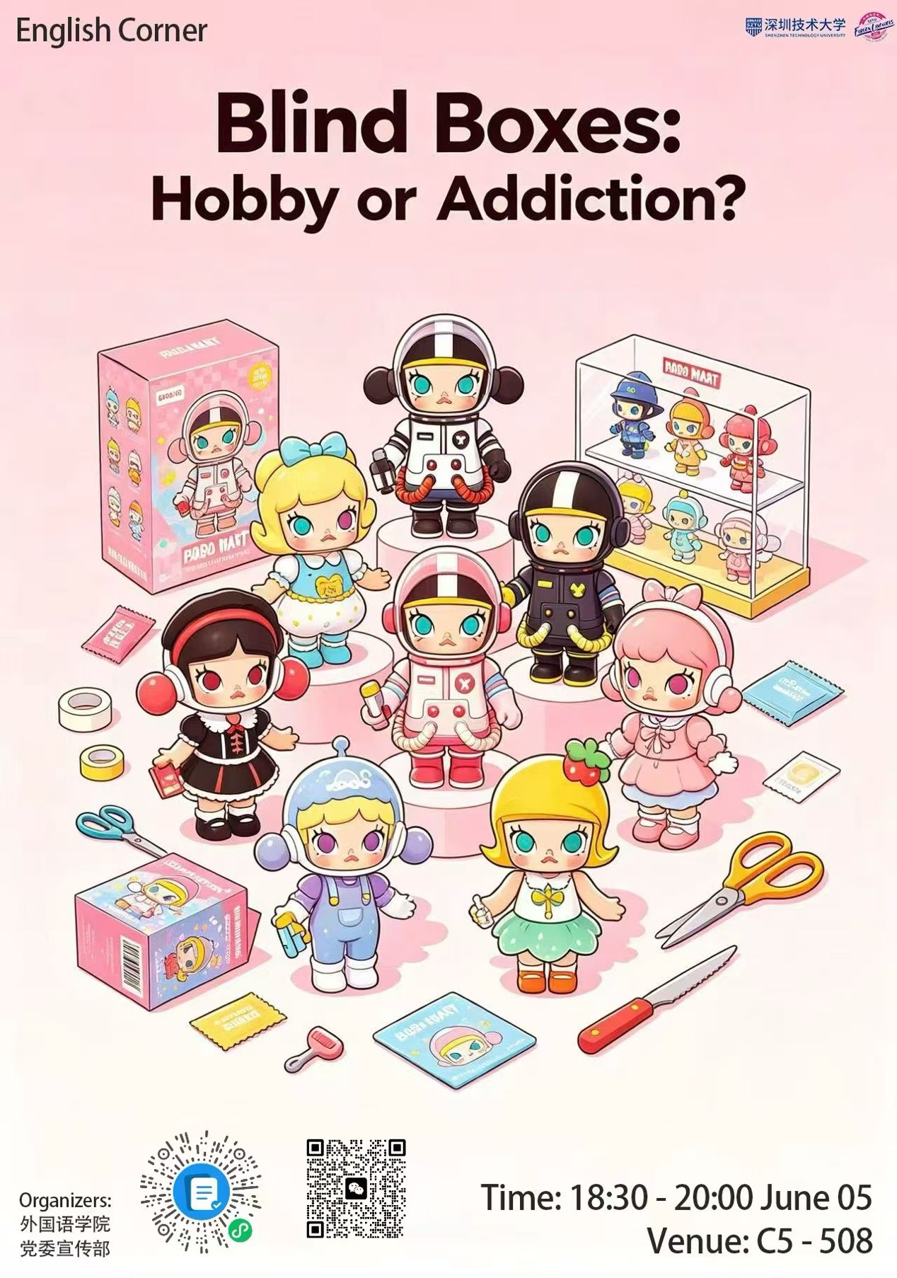 A group of cartoon charactersDescription automatically generated